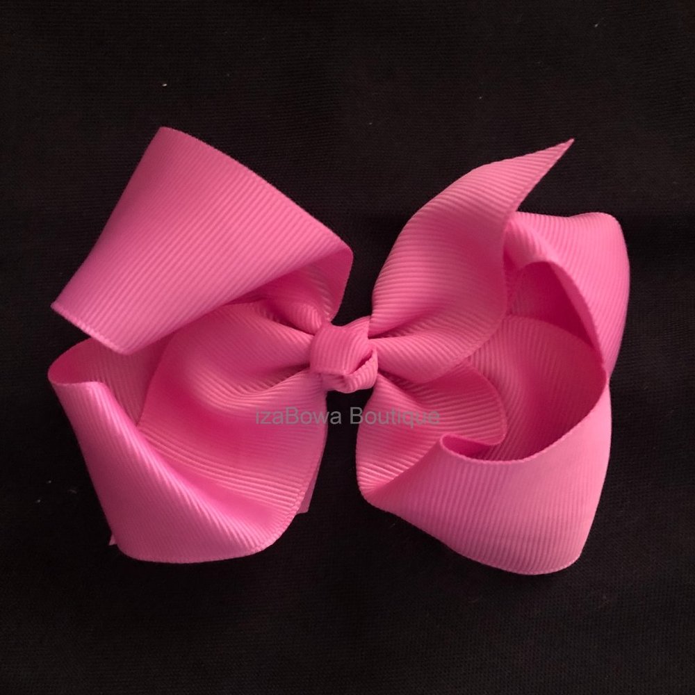 Light Raspberry 4" Boutique Bow  (2)  4B2497  Handmade NWT Boutique